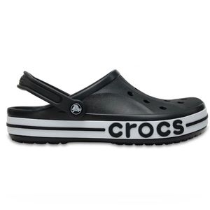 Croc Bayaband Clog Item #205089 black and white crocs cute shoes sz8
